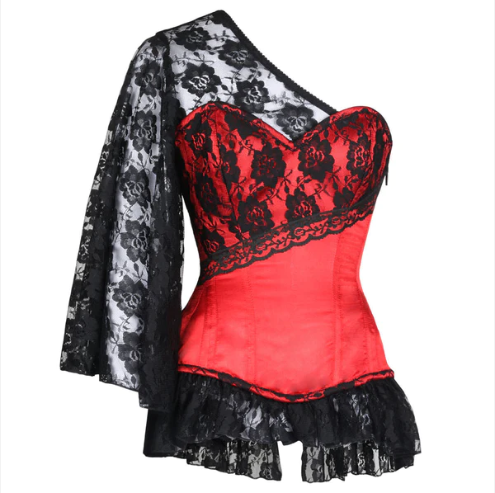 red_lace_steel_boned_corsets