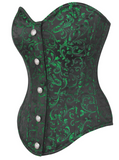 green_brocade_steel_boned_overbust_corsets_cosplay_the_corset_lady