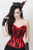Red Goth Corset Top - TheCorsetLady