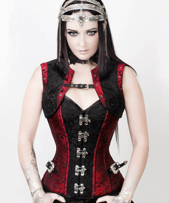 Red Steampunk Corset - TheCorsetLady