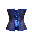 Vintage Blue Overbust Corset - TheCorsetLady