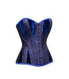 Vintage Blue Overbust Corset - TheCorsetLady