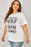 Strong Women Bloom Grapic Plus Size Tee - TheCorsetLady